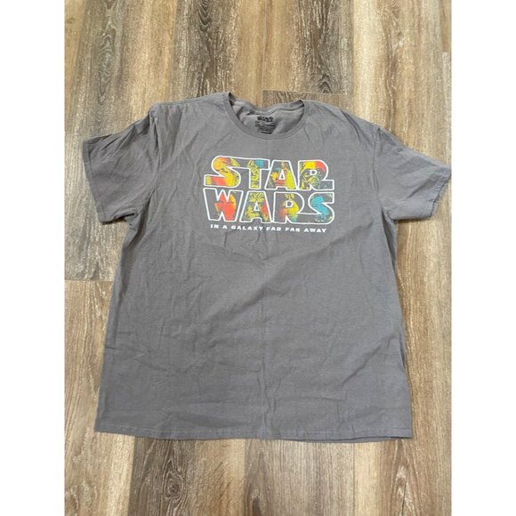 Star Wars Graphic T Shirt In A galaxy Far Far Away Men size 2 XL - Picture 1 of 4